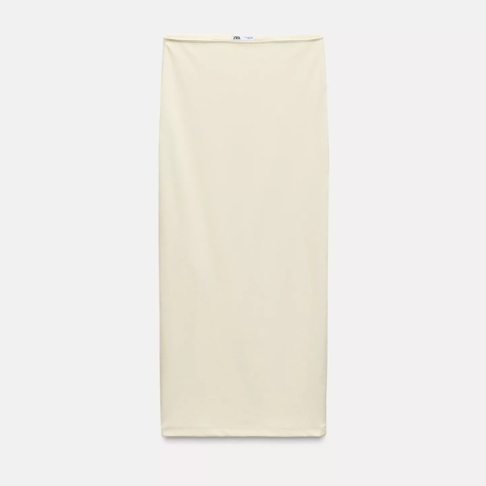 Zara Cream Pencil Skirt